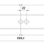 Podélná - OS MAT71044 MATAR 2 stropní/nástěnné plastové svítidlo černá / bílá IP44 3000 K 19W LED (původní kód OS 71044) - OSMONT - foto 4
