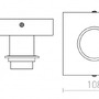 Dekorativní - RED R12584 SOLO SQ stropní základna chrom 230V E27 53W - RED - DESIGN RENDL - foto 4