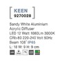 Nástěnná - NV 9270028 Venkovní nástěnné svítidlo KEEN bílý hliník akrylový difuzor LED 12W 3000K 220-240V 108st. IP65 - NOVA LUCE - foto 4