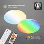 Kruhová - BRILO 3067-016 Hvězdné nebe CCT RGB LED stropní svítidlo, pr. 33 cm, 21 W, 2200 lm, bílé - BRILO - foto 4