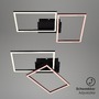 Hranatá - BRILO 3149-015 LED CCT rám 50 cm 2x15W 1650lm černá - BRILO - foto 4