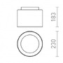 Koupelnová - RED R13684 VENICE 23 stropní čiré sklo/opálové sklo/chrom 230V E27 20W IP44 - RED - DESIGN RENDL - foto 4