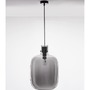 Koule - NV 9236500 Závěsné svítidlo CINZIA kouřové sklo černý kabel černá kovová základna E27 1x12W 230V IP20 bez žárovky - NOVA LUCE - foto 4