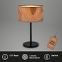 Stolní lampy dekorační - BRI 7853014 Mata stolní lampa, dekor s lístky, kávová barva - BRILONER - foto 4
