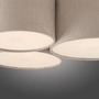 Kruhová - LD 14890-39 stropní svítidlo béžová manšestrové stínidlo do ložnice - JUST LIGHT - foto 4
