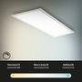Hranatá - BRILO 7167016 CCT svítidlo LED panel, 100 cm, 2200 lm, 24 W, bílé (starý kód: BRILO 7167-016) - BRILO - foto 4