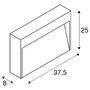 Nástěnná - LA 1006405 CONCRETO L WL nástěnné přisazené svítidlo, šedé, 12 W, 570 lm, 3000 K CRI80 - BIG WHITE (SLV) - foto 4