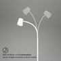 Stojací lampy - BRILO 1476016 Stojací svítidlo, 127,5 cm, 1x GU10, max. 9W, bílé - BRILO - foto 4