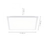 LED panely - LD 12201-16 FLAT LED panel svítidlo, bílá, 45x45, přímé a nepřímé osvětlení, paměťová funkce, sériový obvod 3000K - LEUCHTEN DIREKT / JUST LIGHT - foto 4