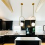 Dekorativní - HVLG 273-43-CE Závěsné svítidlo EVERLEY mosaz/sklo mosaz/opál E27 1x40W - HUDSON VALLEY (Corbettt) - foto 4