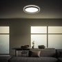 Kruhová - BRILO 7515415 Tava LED stropní svítidlo, ploché, přímé a nepřímé osvětlení, 1900 lm, 16 W, černá, kruhové 24 cm - BRILO - foto 4