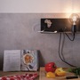 Dekorativní - P 96775 Nástěnné svítidlo Devara USB C E27 230V max. 40W stmívatelné černá mat - PAULMANN - foto 4