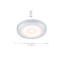 Přisazená - LD 84112-21-3 THEO LED skříňková svítidla 3ks sada, vč. kabeláže, stříbrná 3000K - LEUCHTEN DIREKT / JUST LIGHT - foto 4