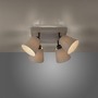 Bodová - LD 11903-29 RIALA LED stropní svítidlo 4 ramenné, hranaté, taube, otočné, látkové stínidlo - LEUCHTEN DIREKT / JUST LIGHT - foto 4