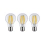 E27 - P 29132 Eco-Line Filament 230V LED žárovka E27 3ks-sada 3x4W 3000K čirá - PAULMANN - foto 4
