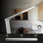 Stolní lampy pracovní - BRILO 7414-014 CCT-LED stolní lampa na psací stůl, 83 cm, 12 W, 680 lm, stříbrná - BRILO - foto 4