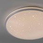Kruhová - LD 14295-21 KYLE LED stropní svítidlo průměr 49cm stříbrné hvězdné nebe krokově stmívatelné 3000K - JUST LIGHT - foto 4
