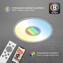 Kruhová - BRILO 7396-014 CCT svítidlo LED panel, RGB centrální světlo, pr. 45 cm, 24 W, 2400 lm, stříbrná - BRILO - foto 4