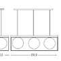 Vícečetná - ILUX 198125 Závěsné svítidlo Ideal Lux Lingotto SP3 198125 3x40W - IDEALLUX - foto 4