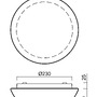 Plafoniéry - OS AUR71105 AURA 2 stropní/nástěnné skleněné svítidlo bílá IP43 3000/4000 K 15W LED DALI (původní kód OS 71105) - OSMONT - foto 4