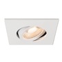 Pro zapuštěná svítidla - LA 1007185 UNIVERSAL DOWNLIGHT kryt pro downlight IP20, výkyvný, hranatý, bílý - BIG WHITE (SLV) - foto 4