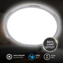 Kruhová - BRI 3872018 Pulap stropní svítidlo pr.29,3 cm - 18W, 2400lm, LED, přímé a nepřímé osvětlení, IP54, neutrální bílá, chrom - BRILONER - foto 4