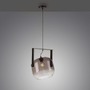 Dekorativní - LD 15757-18 CUP 2.0 závěsné svítidlo černé 1 ramenné dřevo kouřové sklo nastavitelná výška - JUST LIGHT - foto 4