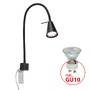 S ramenem - BRI 2080-015 Flexibilní nástěnné svítidlo 40,3 cm 1xGU10 5W 400lm černá - BRILONER - foto 4