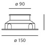 Zapuštěná - AR T40004FLW00 Ego 90 Flat pochozí hliník 24° 3000K  kruh - ARTEMIDE - foto 4