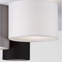 Dekorativní - NV 9555805 Stropní svítidlo BRYSON bílá kovovová základna bílé, černé a šedé stínítko E27 3x12W 230V IP20 bez žárovky - NOVA LUCE - foto 4