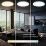 Kruhová - BRILO 3831014 Pulup, LED stropní svítidlo, plynule stmívatelné, dálkový ovladač, matný chrom - BRILO - foto 4