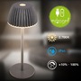 Stolní lampy dekorační - BRILO 7581015 Riffle Nano stolní lampička - 1,5W, 130lm, nabíjecí, LED, stmívatelné, dotykový vypínač, German design Award Winner 2025, antracit - BRILO - foto 4