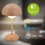 Stolní lampy dekorační - BRILO 7578014 Kugle stolní lampička - 3W, 250lm, bezdrátová, LED, stmívatelné, dotykový vypínač, teplá bílá, kávová - BRILO - foto 4