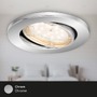 Kruhová - BRI 7219-038 3ks sada LED vestavné svítidlo, pr. 8,6 cm, 5 W, chrom - BRILONER - foto 4