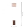 Stojací lampy - LD 11234-79 BARK LED stojací svítidlo, dřevo, látkové stínidlo,1xE27, šňůrový vypínač - LEUCHTEN DIREKT / JUST LIGHT - foto 4