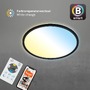 Kruhová - BRILO 7059-015 CCT svítidlo LED panel, pr. 42 cm, 22 W, 3000 lm, černá - BRILO - foto 4
