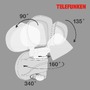 Reflektory - TF 304606TF TELEFUNKEN LED venkovní svítidlo 25,8 cm 2x10W 1000lm bílé - BRILONER - foto 4