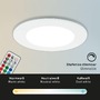 Kruhová - BRI 7035-036 RGB-CCT LED vestavná svítidla sada, pr.9,2 cm, 3x LED, 4,8 W, 450 lm, bílé - BRILONER - foto 4