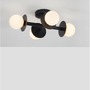 Dekorativní - NV 9043316 Stropní svítidlo PIELO černý kov opálové sklo G9 4x5W 230V IP20 bez žárovky - NOVA LUCE - foto 4