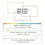 Hranatá - LD 16431-55 LOLAsmart - MAXI LED stropní svítidlo, barva ocel, hranaté, Smart Home RGB+2700-5000K - LEUCHTEN DIREKT / JUST LIGHT - foto 4