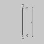 Lištové Magnetic Maytoni Flarity - M TRA159C-S1-B Upevnění ke stropu dlouhé 700 mm pro magnetickou lištu 24 V Flarity TRA159C-S1-B - MAYTONI - foto 4
