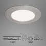 Kruhová - BRI 7284-012 LED vestavné svítidlo, pr. 12 cm, 7 W, matný nikl - BRILONER - foto 4