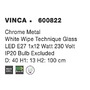 Polokoule - NV 600822 Závěsné svítidlo VINCA chromovaný kov bílá sklo E27 1x12W - NOVA LUCE - foto 4