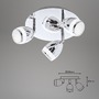 Koupelnová - BRI 2995-038R LED bodové svítidlo pr. 22 cm 3x4W 350lm chrom - BRILONER - foto 4