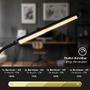 Stolní lampy pracovní - BRILO 7472015 LED stolní lampa, 37 cm, paměť, 6W, 600lm, černá - BRILONER - foto 4