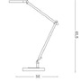 Stolní lampy pracovní - ILUX 204888 FUTURA TL STOLNÍ LED LAMPA 12,5W1 NERO - IDEALLUX - foto 4