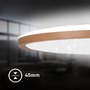 Kruhová - BRILO 7654014 Slim svítidlo LED panel pr.37,5 cm - 22W, 3000lm, hvězdné nebe, neutrální bílá, kávová - BRILO - foto 4