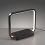 Stolní lampy dekorační - LD 11019-18 LED stolní lampa černá, bezdrátové nabíjení telefonu, dotykový vypínač, stmívatelné 3000K - JUST LIGHT - foto 4