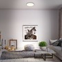 Kruhová - BRILO 3703-014 LED přisazené svítidlo pr. 38 cm, 24 W, 2000 lm, stříbrná - BRILO - foto 4