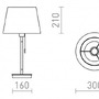 Stolní lampy dekorační - RED R14039 KEITH/AMBITUS 30 stolní s USB Polycotton bílá/buk 230V E27 11W - RED - DESIGN RENDL - foto 4
